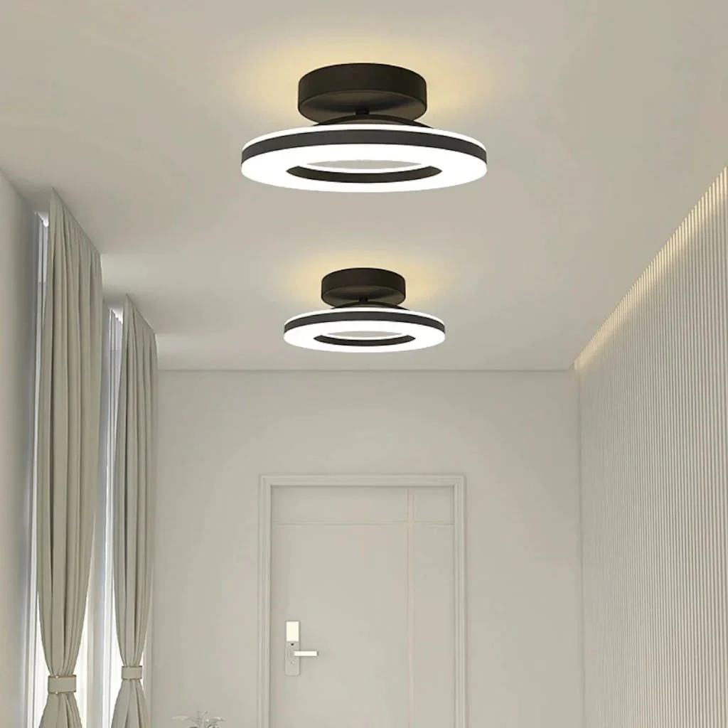 Floating Halo Semi Flush Mount Ceiling Light - Image 9