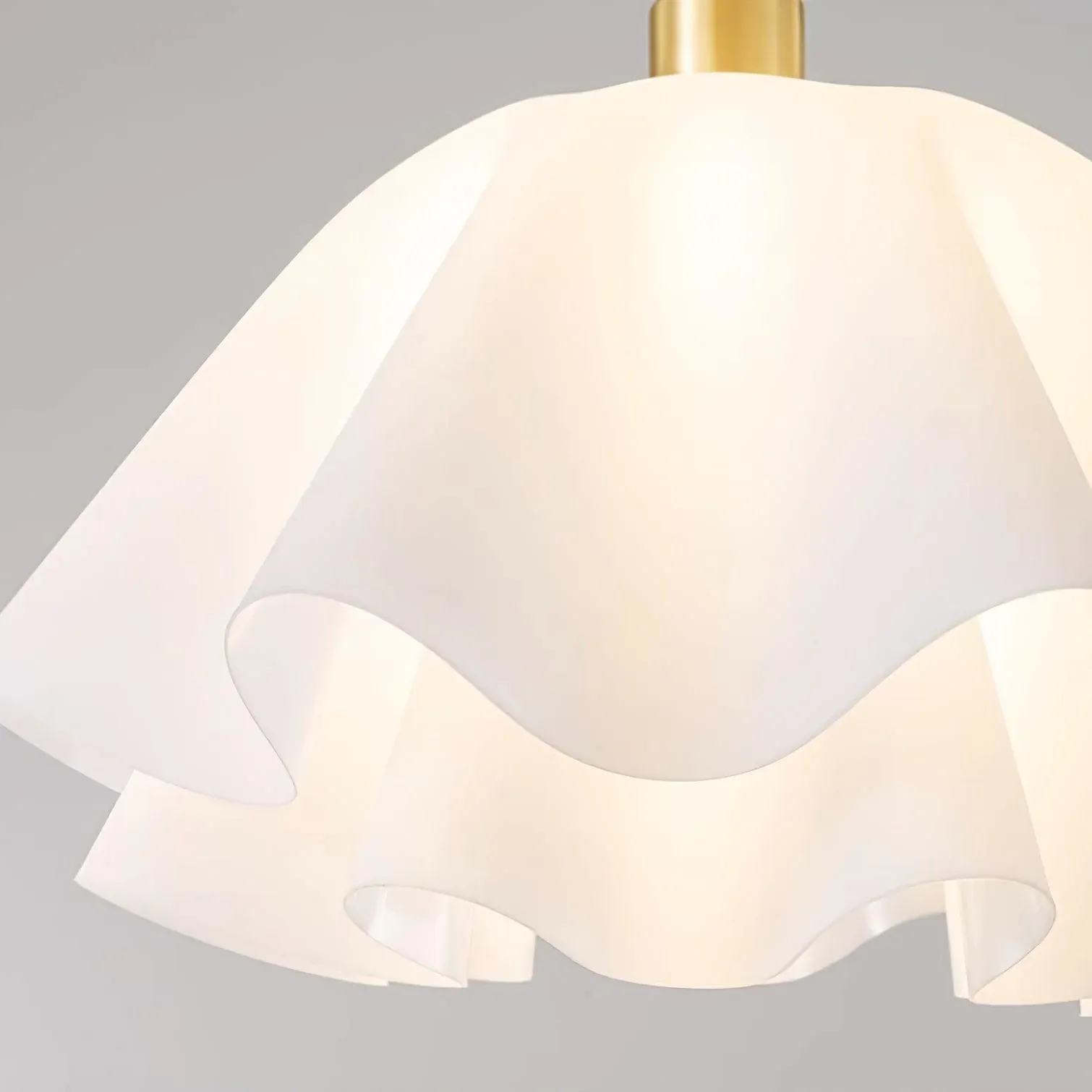 Wavy Flower Semi Flush Mounted Ceiling Light - Image 6